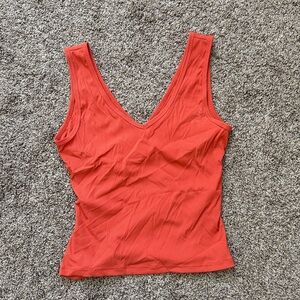 Zyia Orange cutout back cropped tank